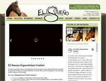 Tablet Screenshot of elsuenoequestrian.com